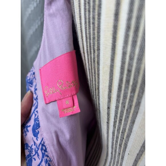 Lilly Pulitzer Mila Sleeveless Shift Dress Womens Size 6 Safari As I Can See - Picture 6 of 7